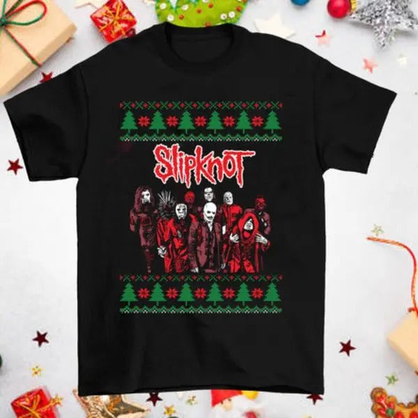 Ugly Slipknot Band Member Gift For Christmas Black All Size Shirt Hoodie, Sweatshirt | HypeCrazeTee.com