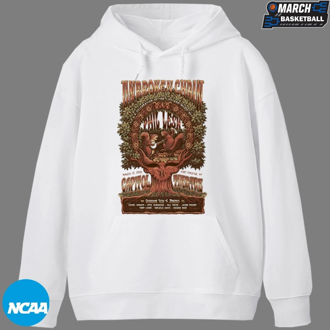 Unbroken Chain Grahame Lesh And Friends In Port Chester NY On Mar 13 2026 Tree T-shirts
