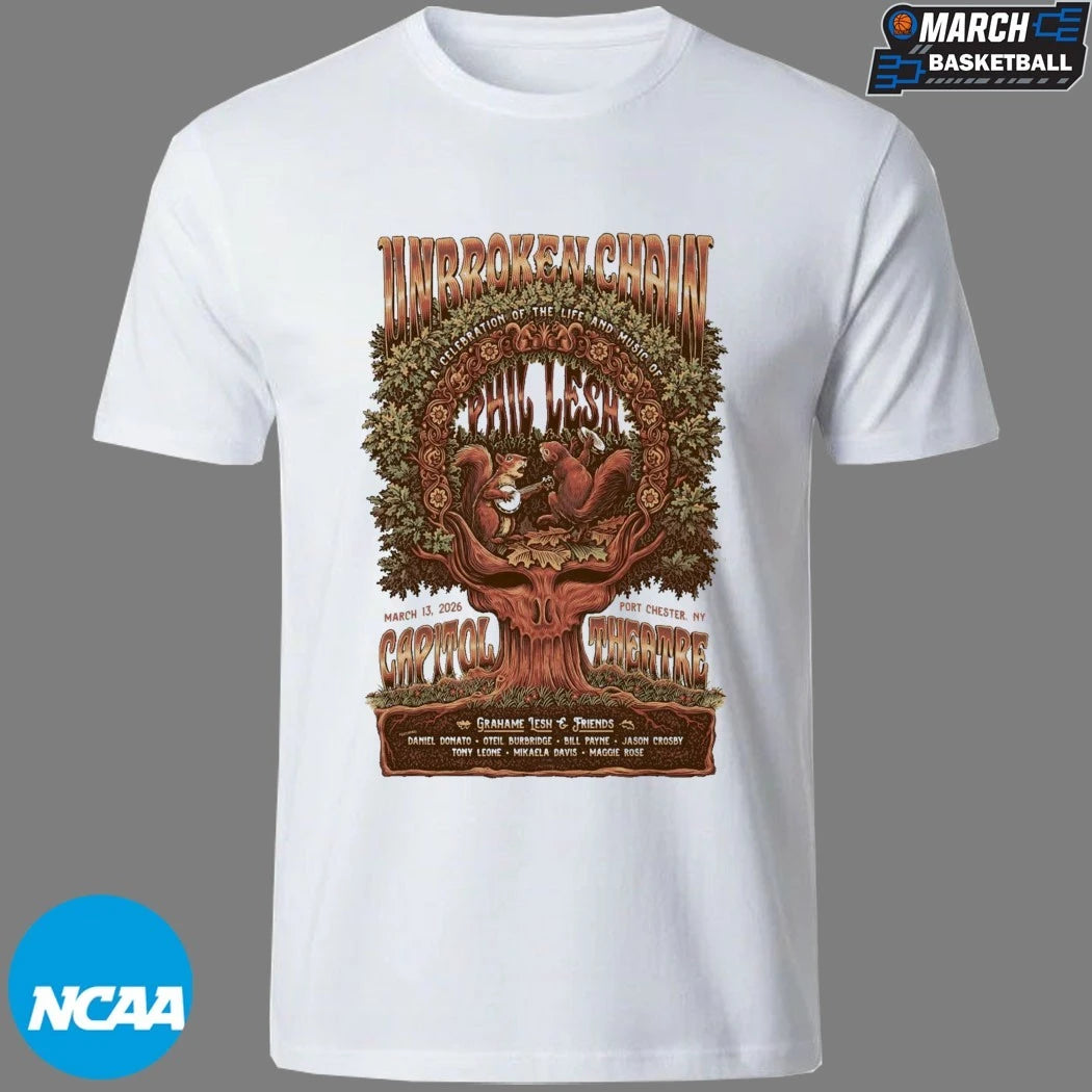 Unbroken Chain Grahame Lesh And Friends In Port Chester NY On Mar 13 2026 Tree T-shirts