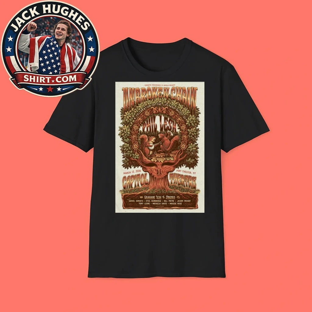 Unbroken Chain Port Chester, NY March 13 2026 The Capitol Theatre Tour Poster Shirt