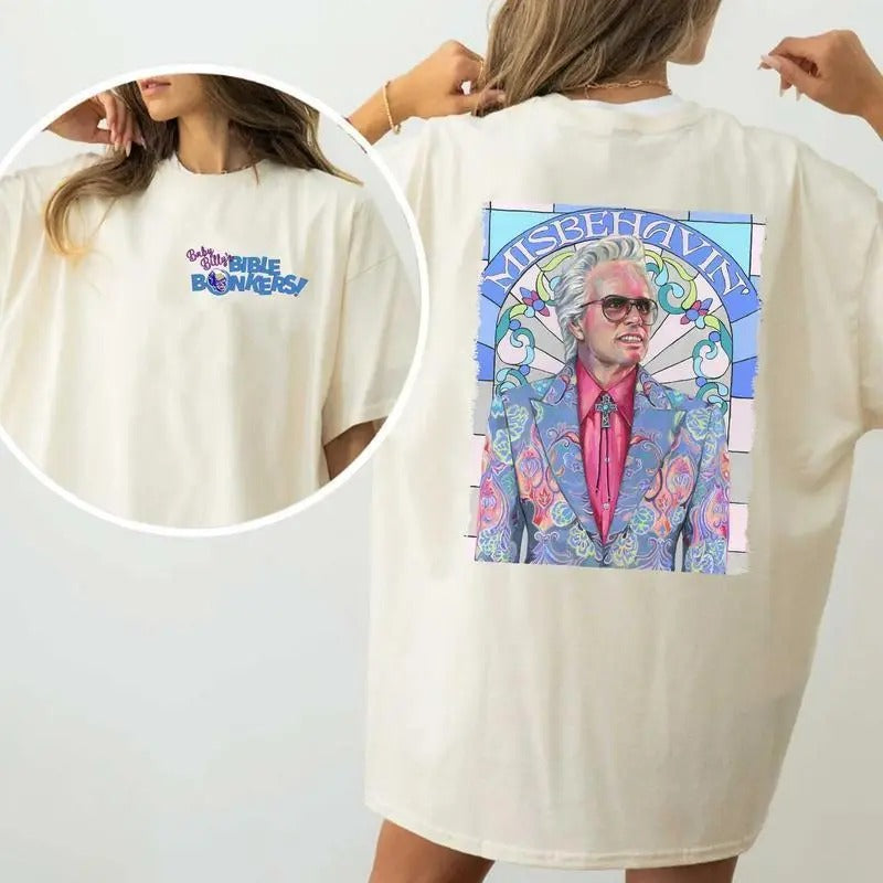 Uncle Baby Billy Misbehavin 2 Side T-Shirt, Walton Goggins, Gemstones, Funny Art Print Shirt, The Righteous, Acrylic...