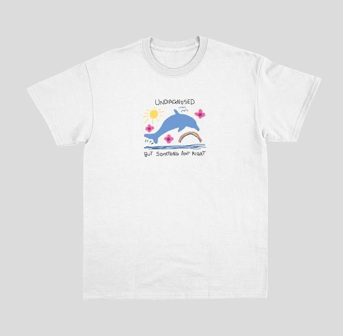 Undiagnosed But Something Ain't Right T-Shirt Featuring Dolphin Meme Design Hoodie, Sweatshirt | HypeCrazeTee.com