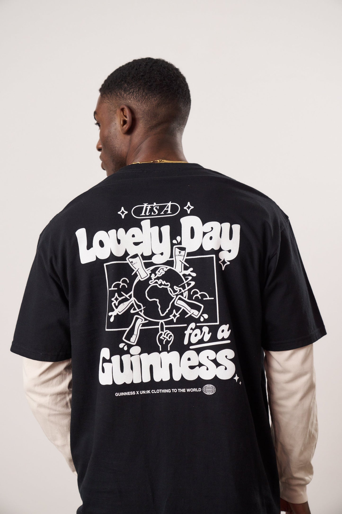 Guinness x UN:IK 'Worldwide' Tee - Black