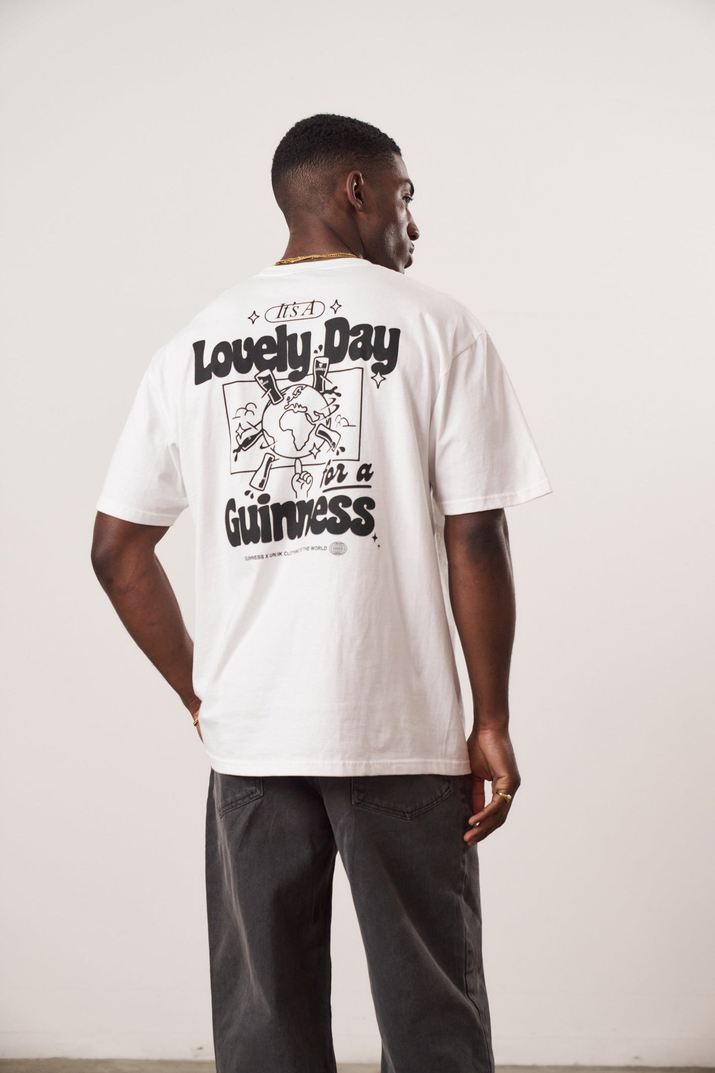 Guinness x UN:IK 'Worldwide' Tee - White