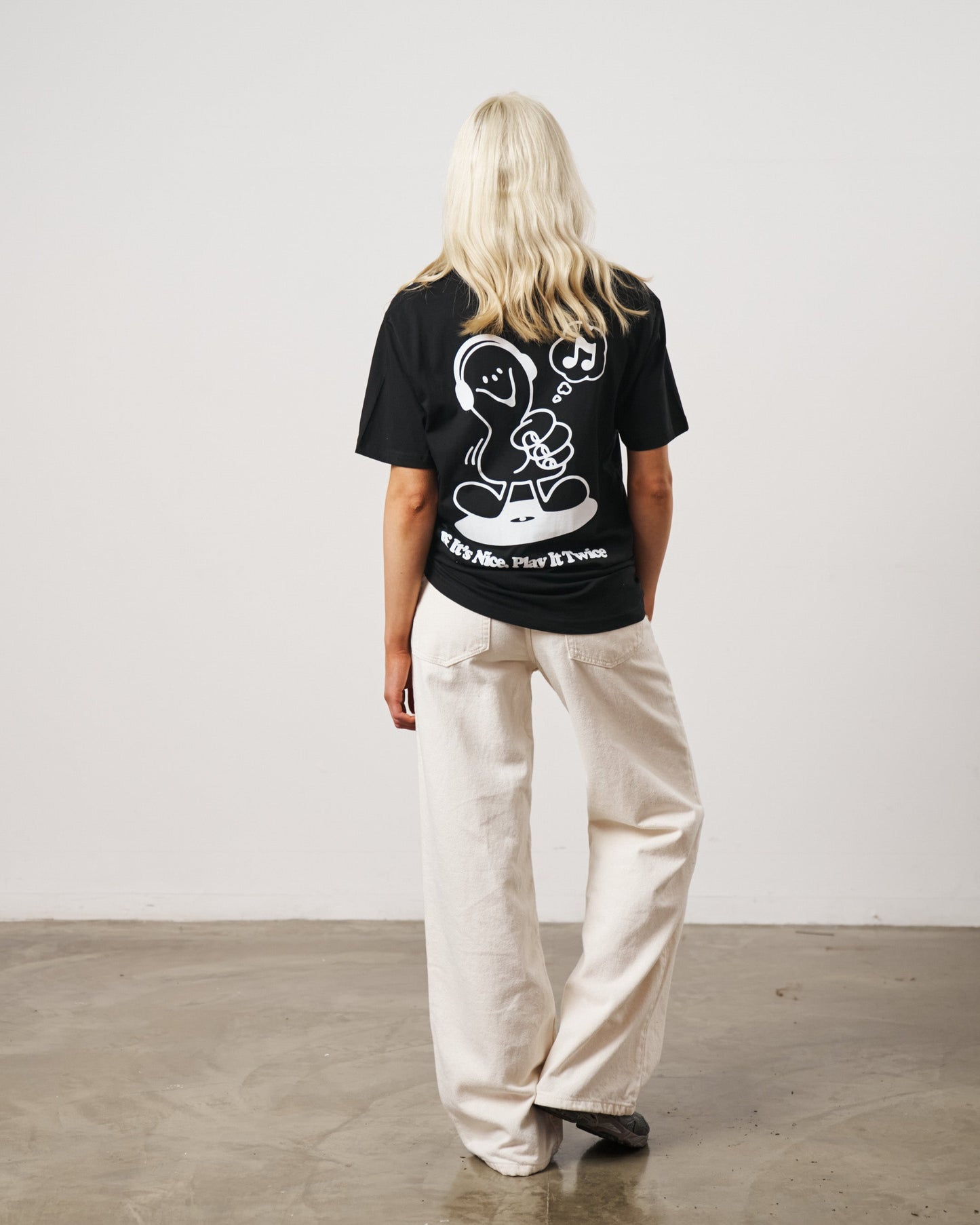 DISCO ONLY 'Play It Twice V6' Tee - Black