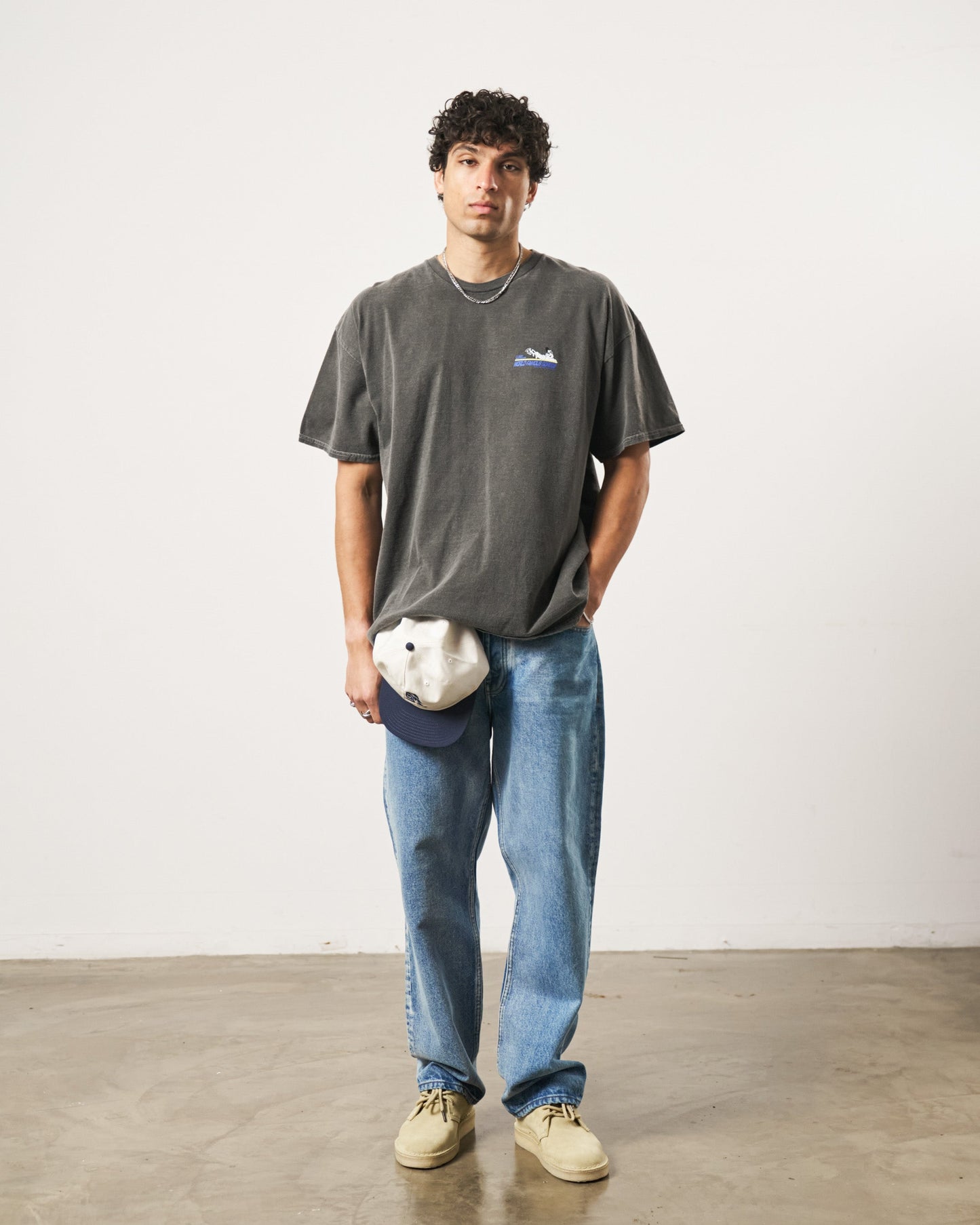 World Famous Gordos 'Check Your Pressure' Vintage Washed Tee - Black