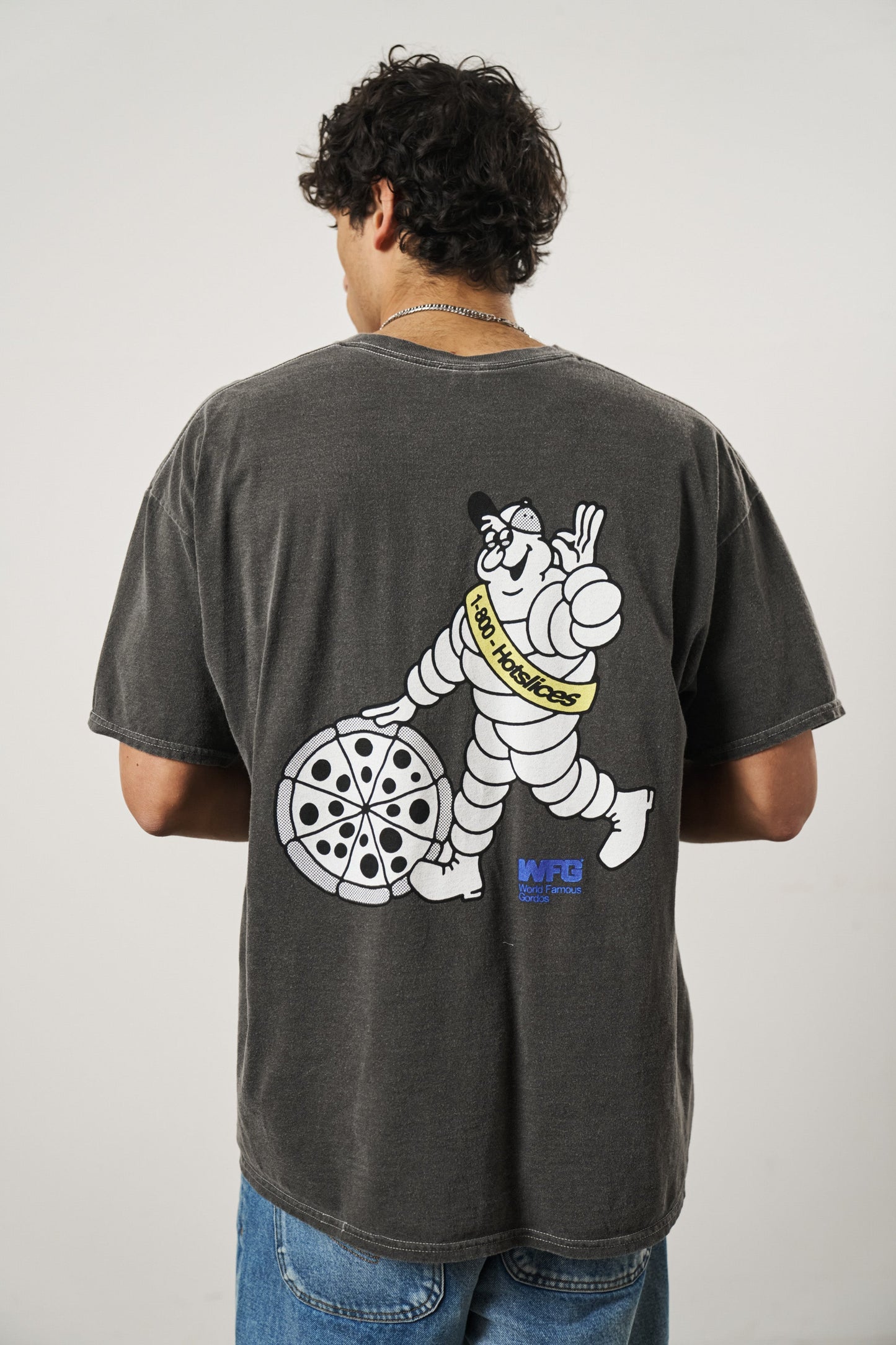 World Famous Gordos 'Check Your Pressure' Vintage Washed Tee - Black