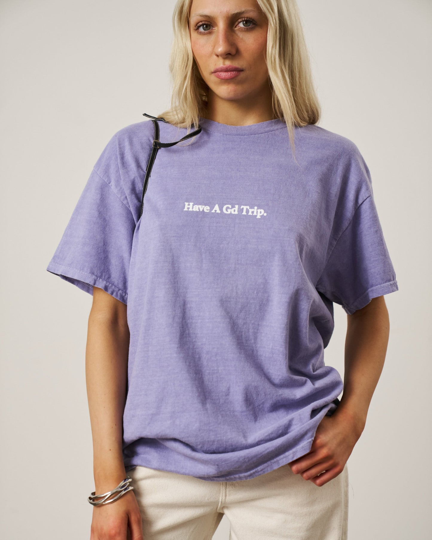 HAVE A GD TRIP 'Kendrick' Vintage Washed Tee - Orchid