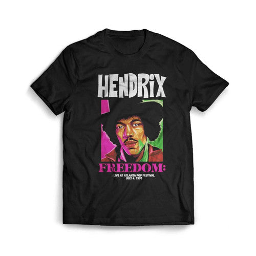 Unique Vintage Hendrix Freedom Mens T-Shirt Tee
