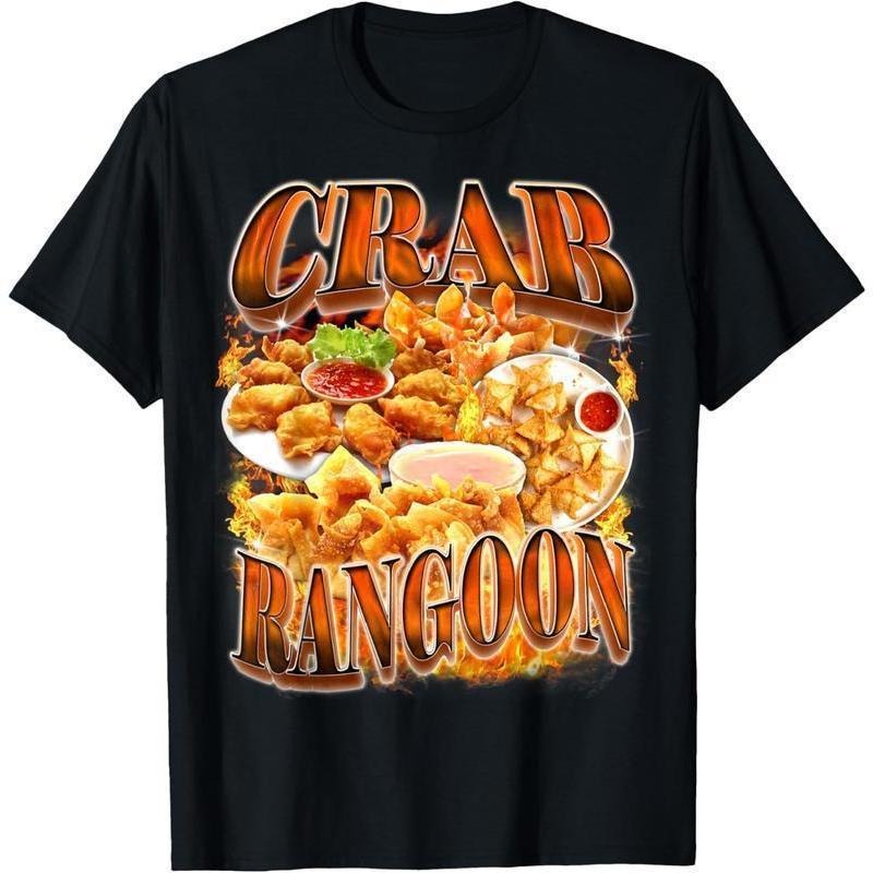 Unisex Crab Rangoon Meme Bootleg Rap Style 90s Vintage Funny 1990s T-Shirt Hoodie, Sweatshirt | HypeCrazeTee.com