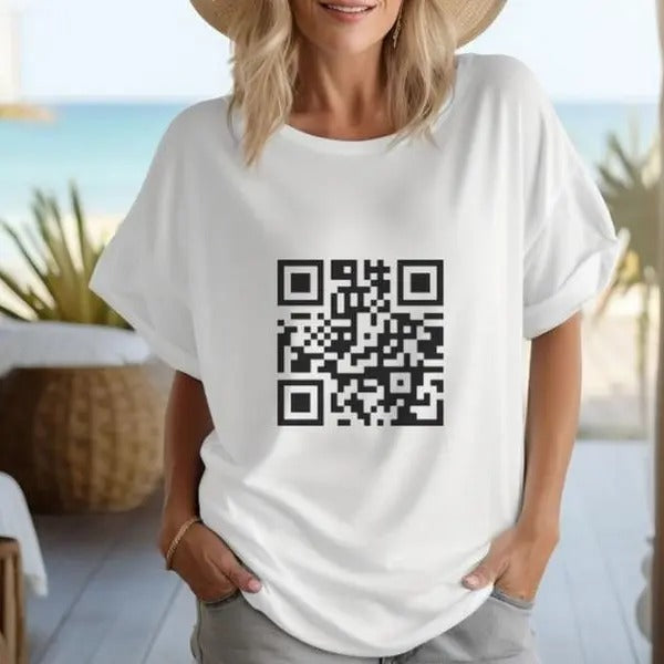 Funny F**Ck You QR Code Shirt F You Shirt Full Size Top Vintage T-Shirts, Hoodie, Sweatshirt