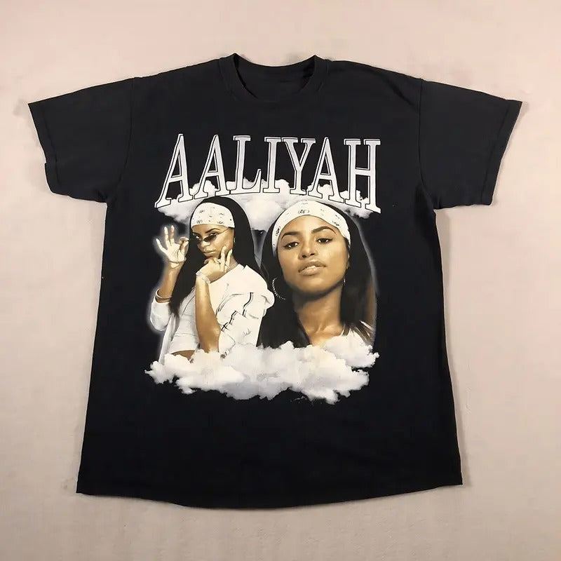 Unisex Graphic Aaliyah Shirt Mexico Cuban Retro Singer Music T-shirt Hoodie, Sweatshirt | HypeCrazeTee.com