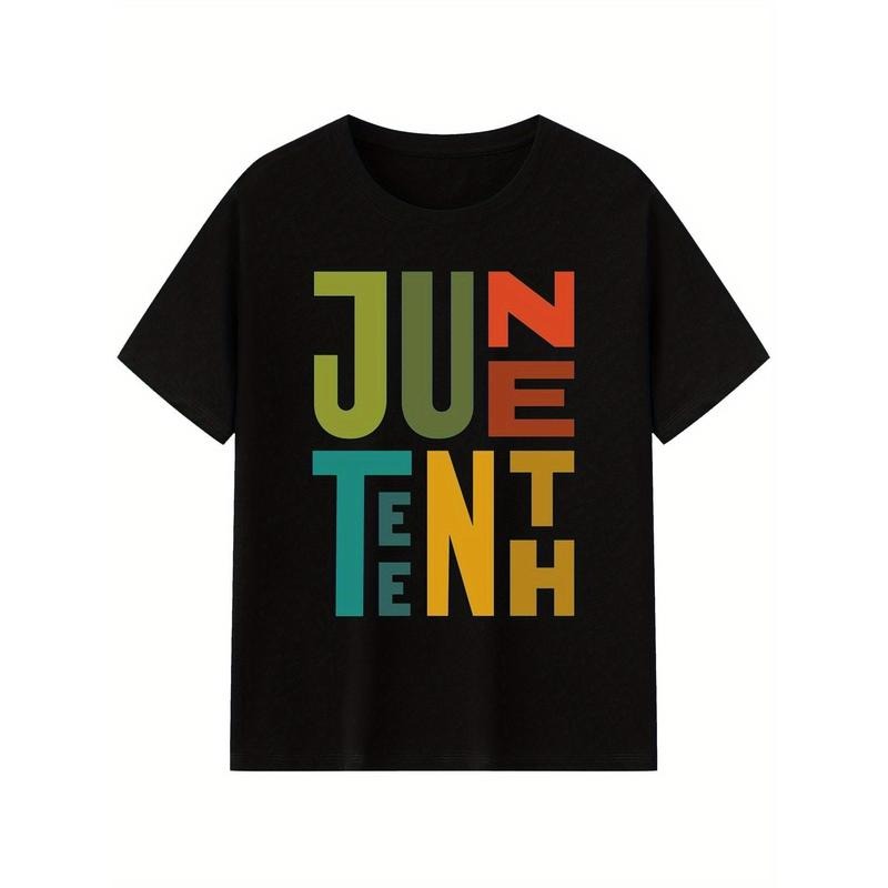 Unisex Juneteenth T Shirt Womens Mens African American Freedom 1865  T Shirt Mens T Shirt Short Sleeve Everyday Wear...