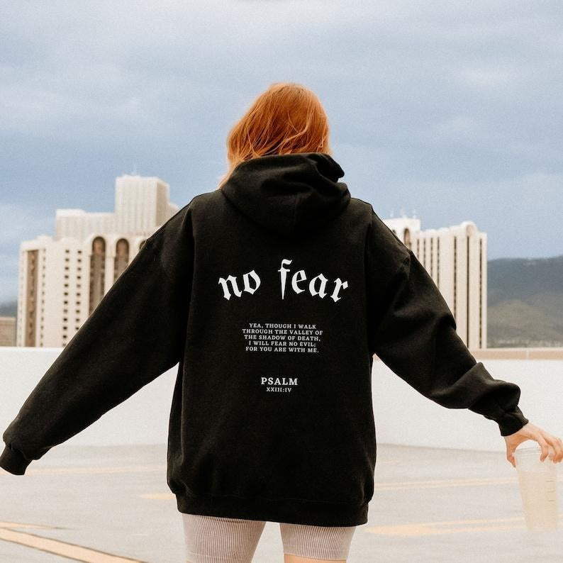 Unisex Psalm 23 Christian Hoodie Bible Verse Christian Merch Mens Christian Streetwear Jesus Hoodie Christian Sweatshirt...