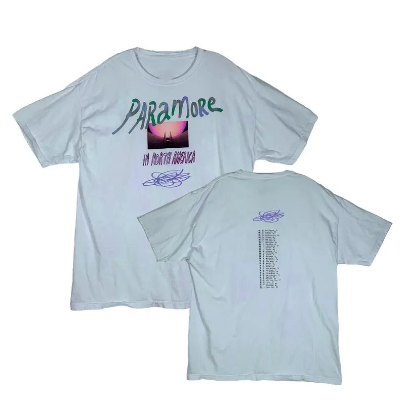 Unisex Reprint Shirt Paramore Concert North America Tour Fans Tee Shirt Hoodie, Sweatshirt | HypeCrazeTee.com