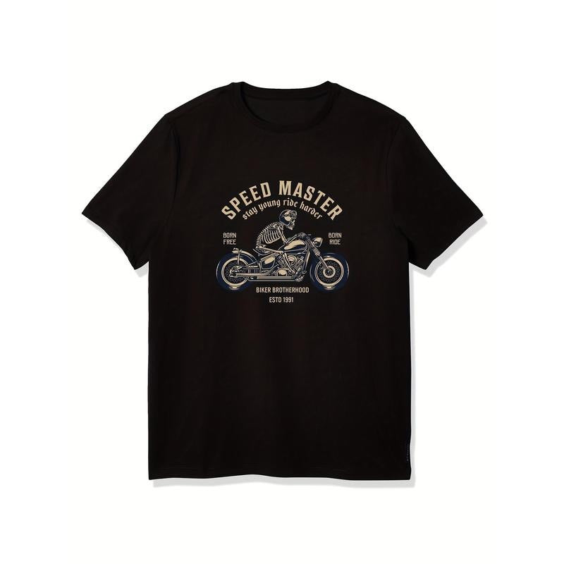 Unisex Short Sleeve Casual Summer Tee Shirt, SPEED MASTER Print Tees For Men Women Hoodie, Sweatshirt | HypeCrazeTee.com