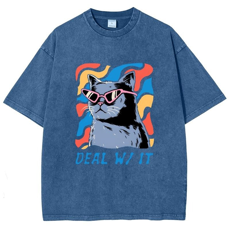 Unisex Summer outfits men streetwear 80s 90s graphic tees cotton funny washed tshirt men gifts style 03 Hoodie, Sweatshirt