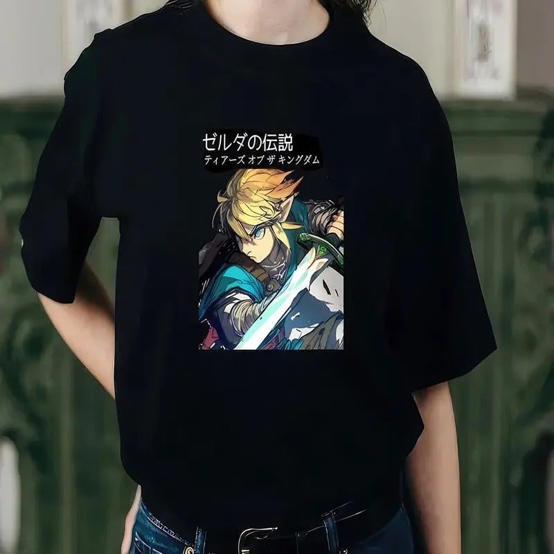 Unisex Tears of the Kingdom Illustrated Anime Manga Fans Cotton TShirt Hoodie, Sweatshirt | HypeCrazeTee.com