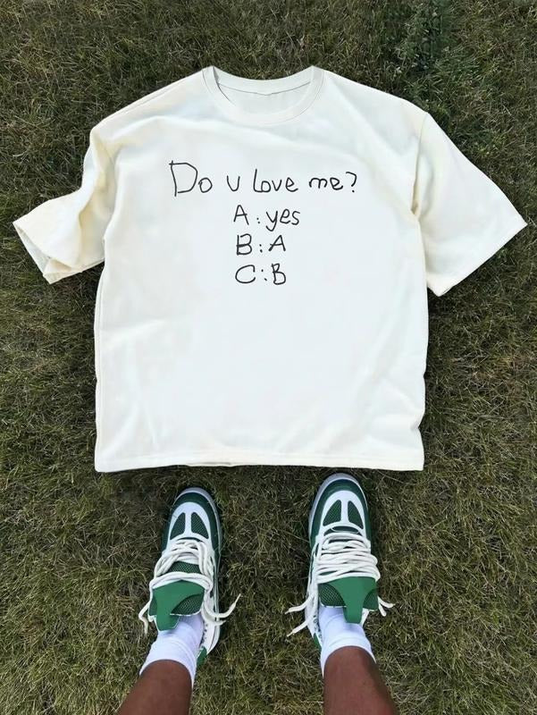 Unisex Tee Casual Slogan Graphic Printed Crew Neck Short Sleeve T-Shirt Summer Boyfriend Gift Hoodie, Sweatshirt