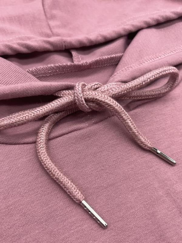 Unisex's Letter & Heart Print Drop Shoulder Hoodie, Fashion Casual Drawstring Pocket Hooded Sweatshirt for Daily Holiday...