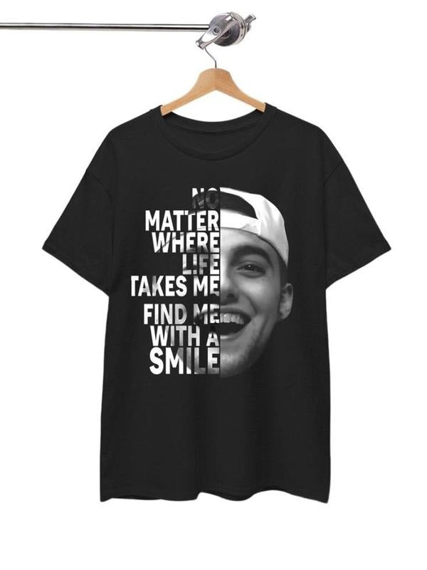 Unisex's Letter Print Round Neck Graphic Tee, Casual Fashion Short Sleeve T-shirt for Daily Wear, Positive Vibes Casual...