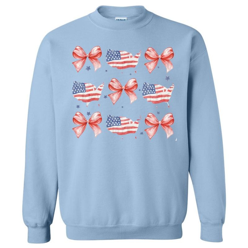 United States Bows Coquette Sweatshirt T-Shirts, Hoodie | HypeCrazeTee.com