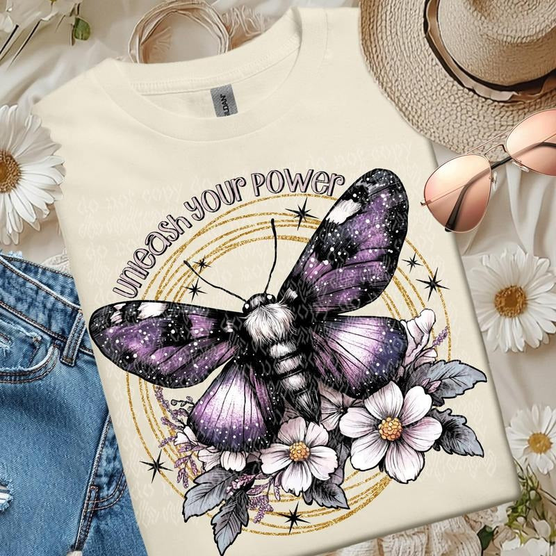 Unleash Your Power Moth DTF Transfers - THIS IS NOT A SHIRT Hoodie, Sweatshirt | HypeCrazeTee.com