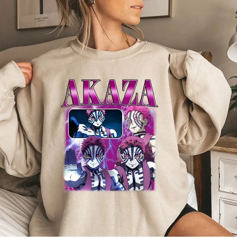 Upper Moon 3 DM Characters Shirt Crewneck Hoodie, Anime Otaku Shirt Comfort Cotton Sweatshirt | HypeCrazeTee.com