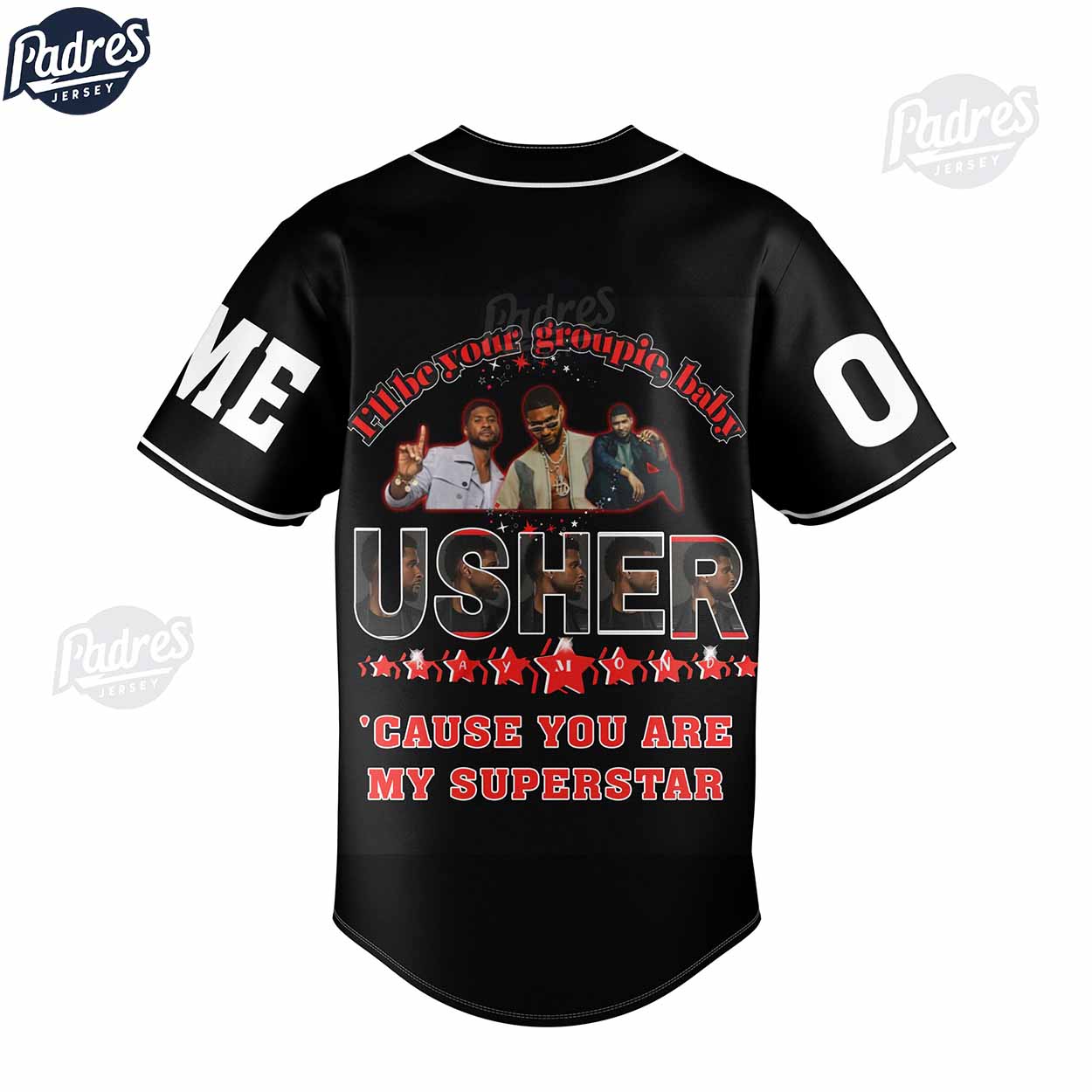 Usher Singer Custom Baseball Jersey - Padres Jersey Oasis: Elevate Your Baseball Style Game