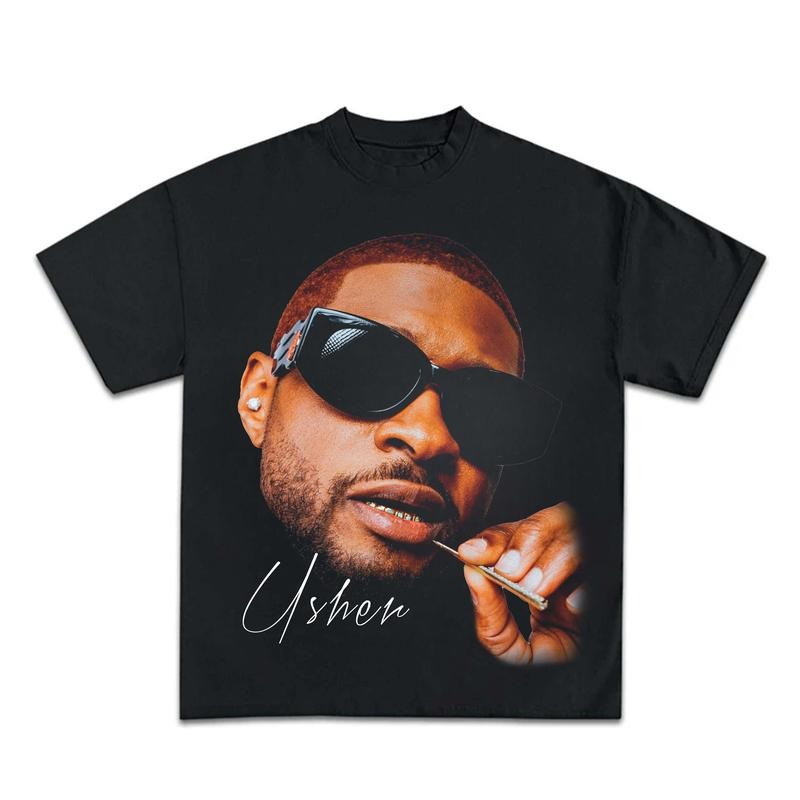 Usherr Shirt Retro U.sher Graphic Tee Hoodie, Sweatshirt | HypeCrazeTee.com