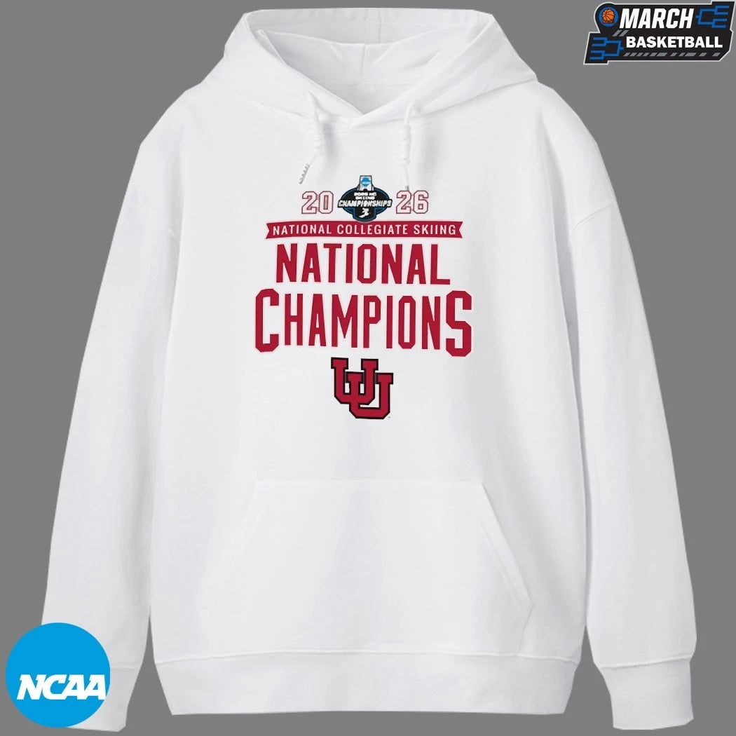 Utah Utes 2026 NCAA Skiing National Champions T-Shirts