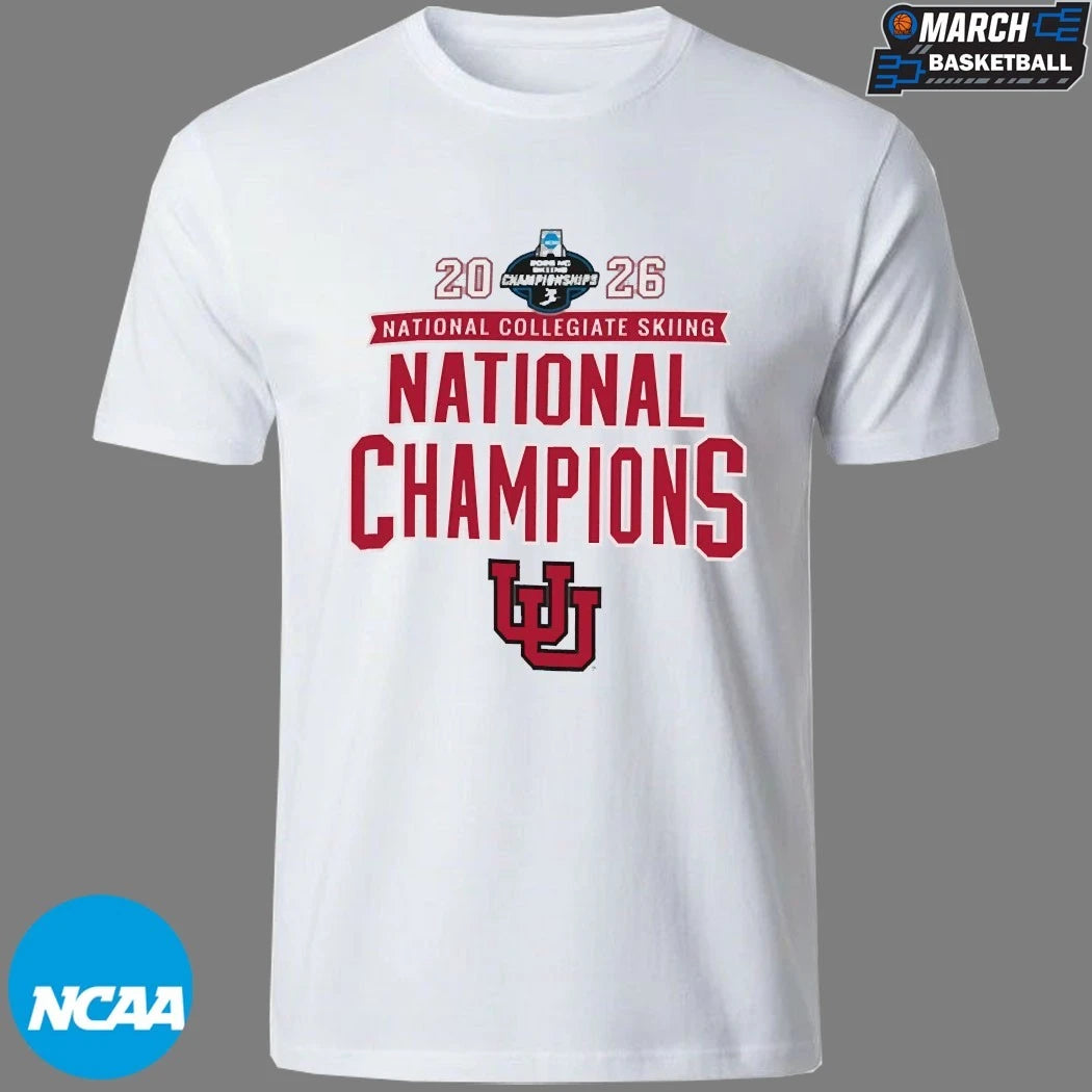 Utah Utes 2026 NCAA Skiing National Champions T-Shirts