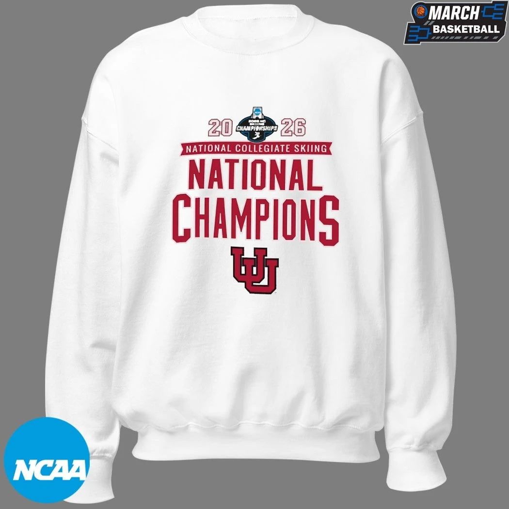 Utah Utes 2026 NCAA Skiing National Champions T-Shirts