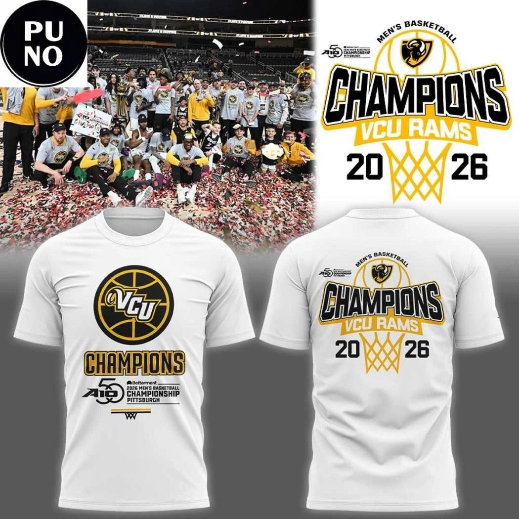 VCU Rams 2026 Atlantic 10 Men’s Basketball Tournament Champions Shirt