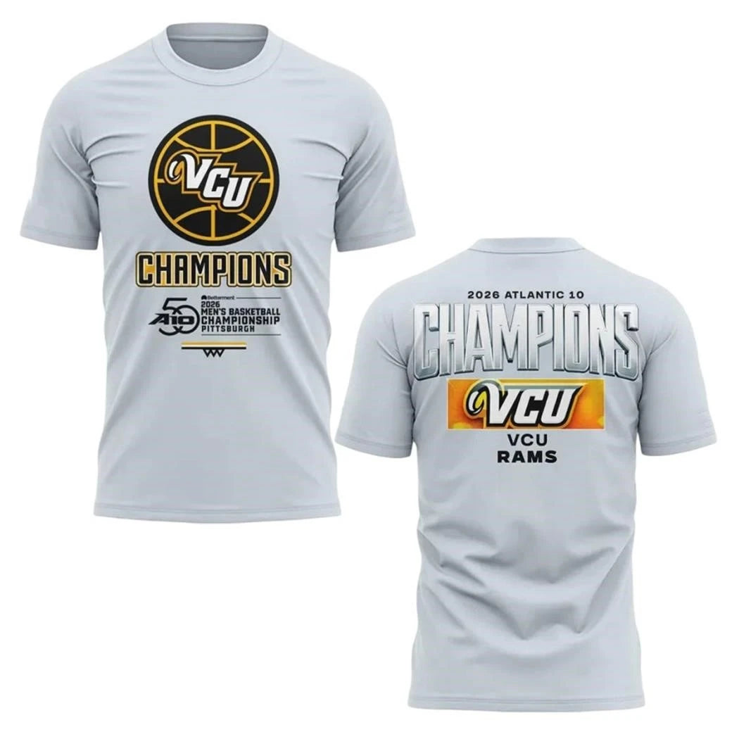 VCU Rams Men’s Basketball 2026 Atlantic 10 Champions Shirt