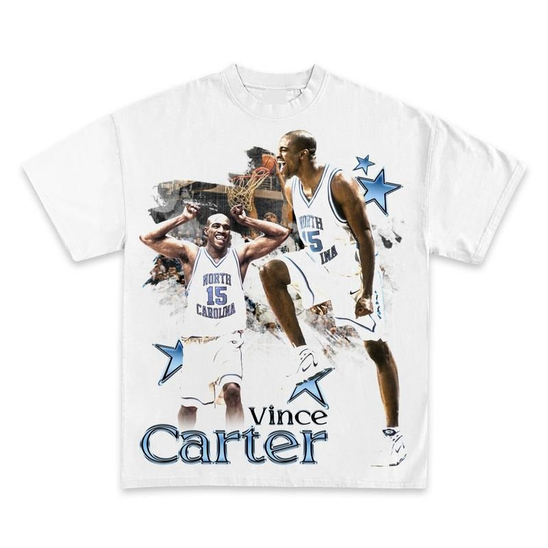 VINCE CARTER UNC TAR HEELS GRAPHIC BOOTLEG T-SHIRT - STREETWEAR Hoodie, Sweatshirt | HypeCrazeTee.com