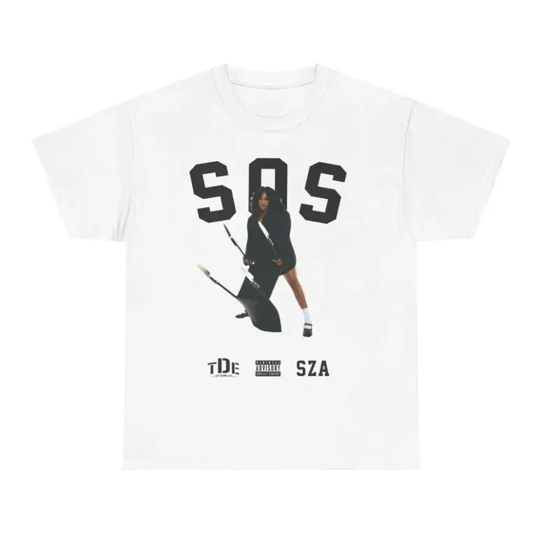 VINTAGE SZA SHIRT - SZA SIGNATURE KILL BILL TOUR WHITE TEE
