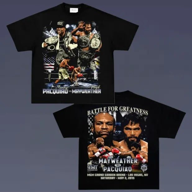 VINTAGE TEE | BATTLE FOR GREATNESS TEE, Double Sided Prints Vintage T-Shirt, Boxing Shirt,  UFC Shirt, Graphic Tee,...