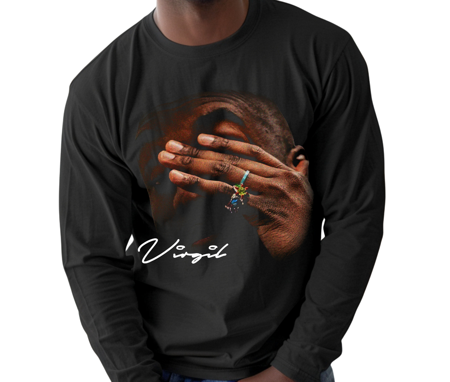 Virgil Abloh Long Sleeve T-Shirt – Rare Vintage Fashion Designer Shirt, Retro Off-White Streetwear for Men and Women