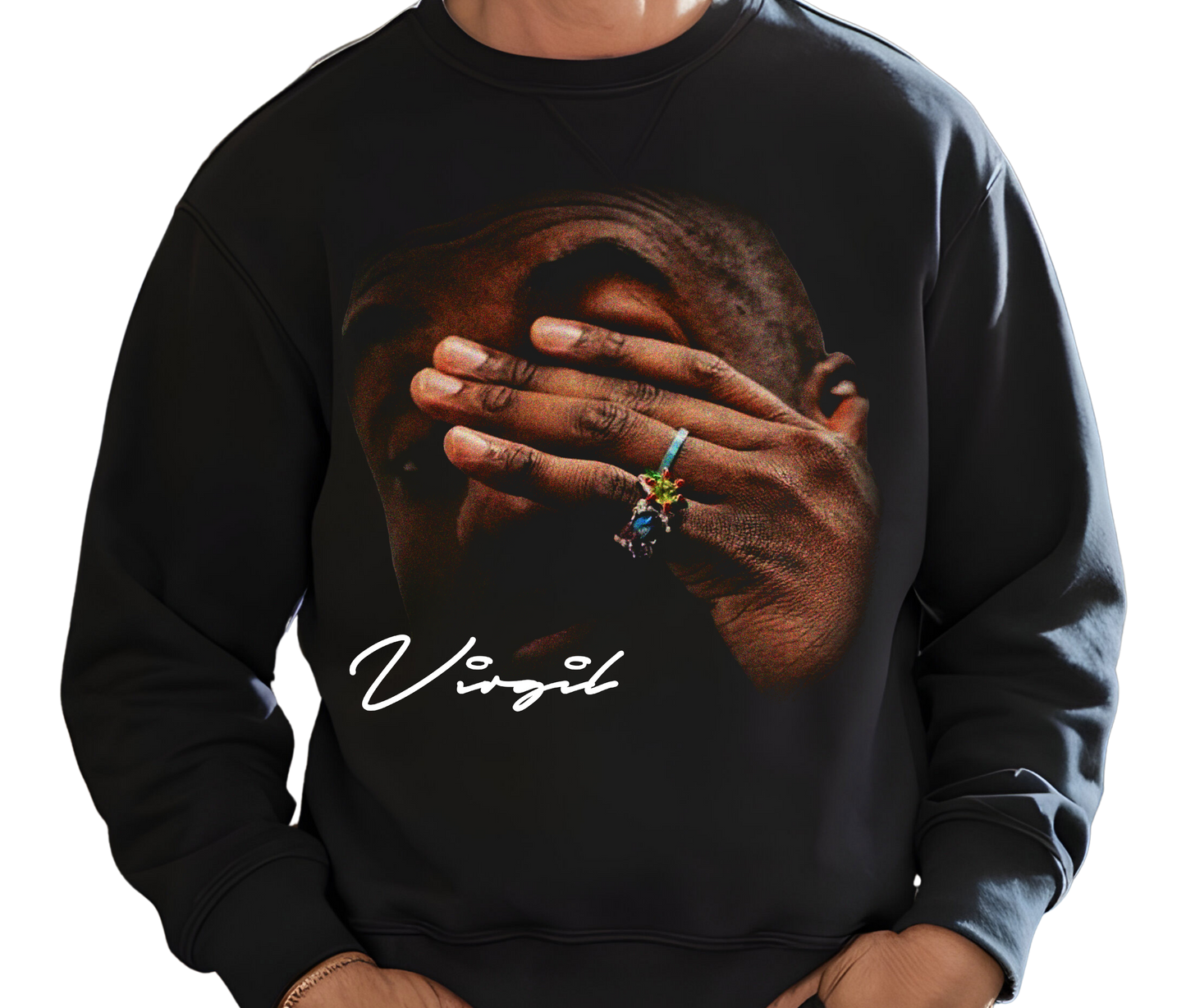 Virgil Abloh Sweatshirt – Rare Vintage Fashion Designer Sweater, Retro Off-White Streetwear for Men and Women