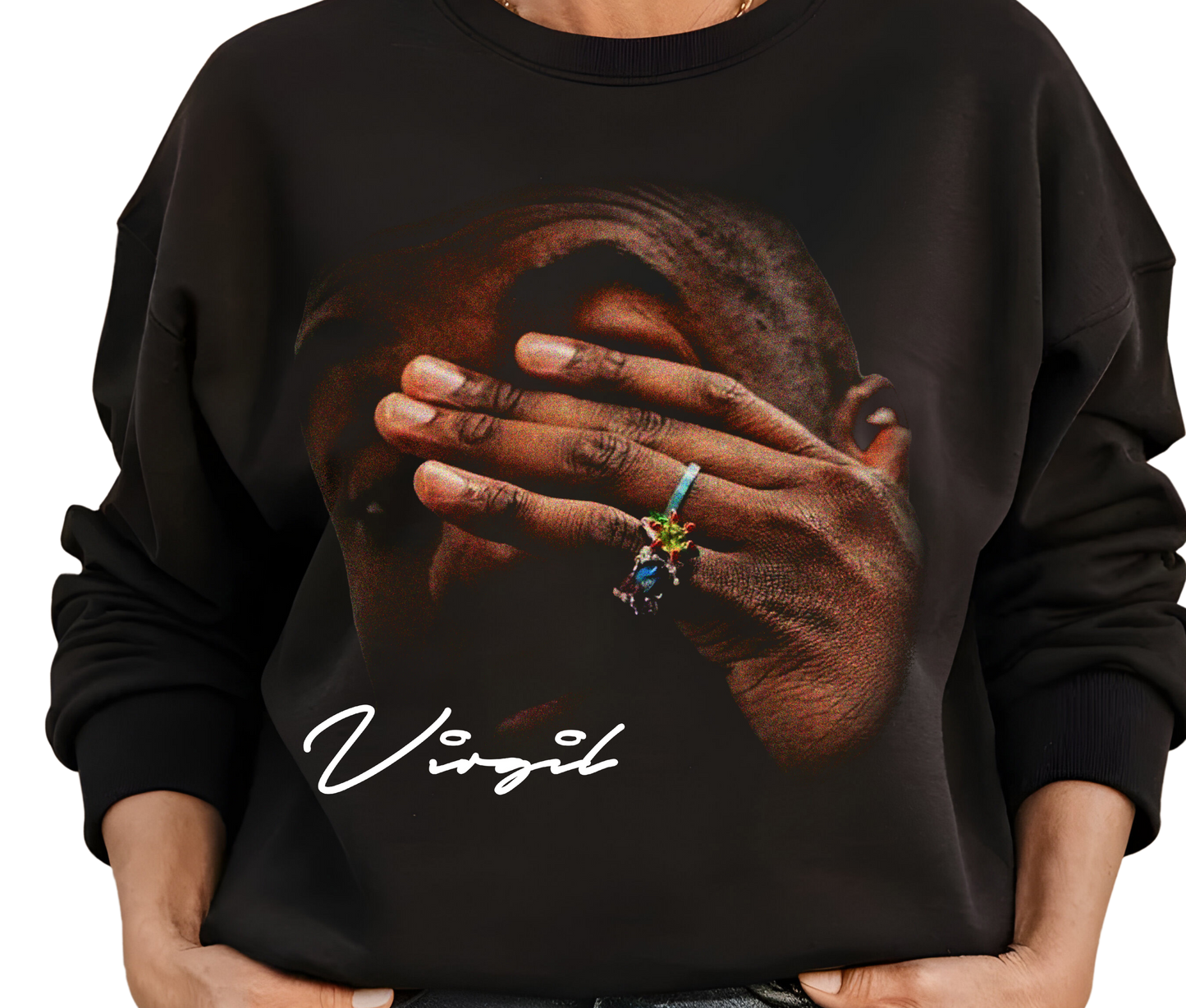 Virgil Abloh Sweatshirt – Rare Vintage Fashion Designer Sweater, Retro Off-White Streetwear for Men and Women