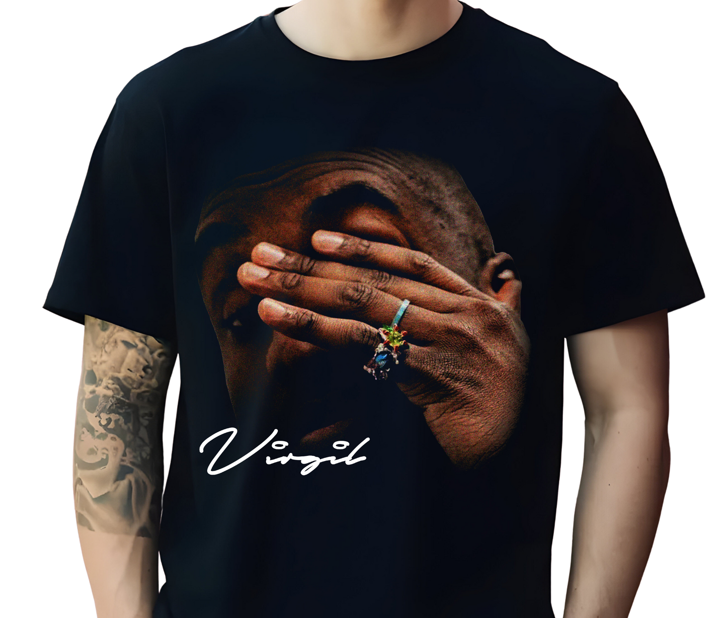 Virgil Abloh Graphic Tee – Rare Vintage Fashion Designer Shirt, Retro Off-White Streetwear for Men and Women