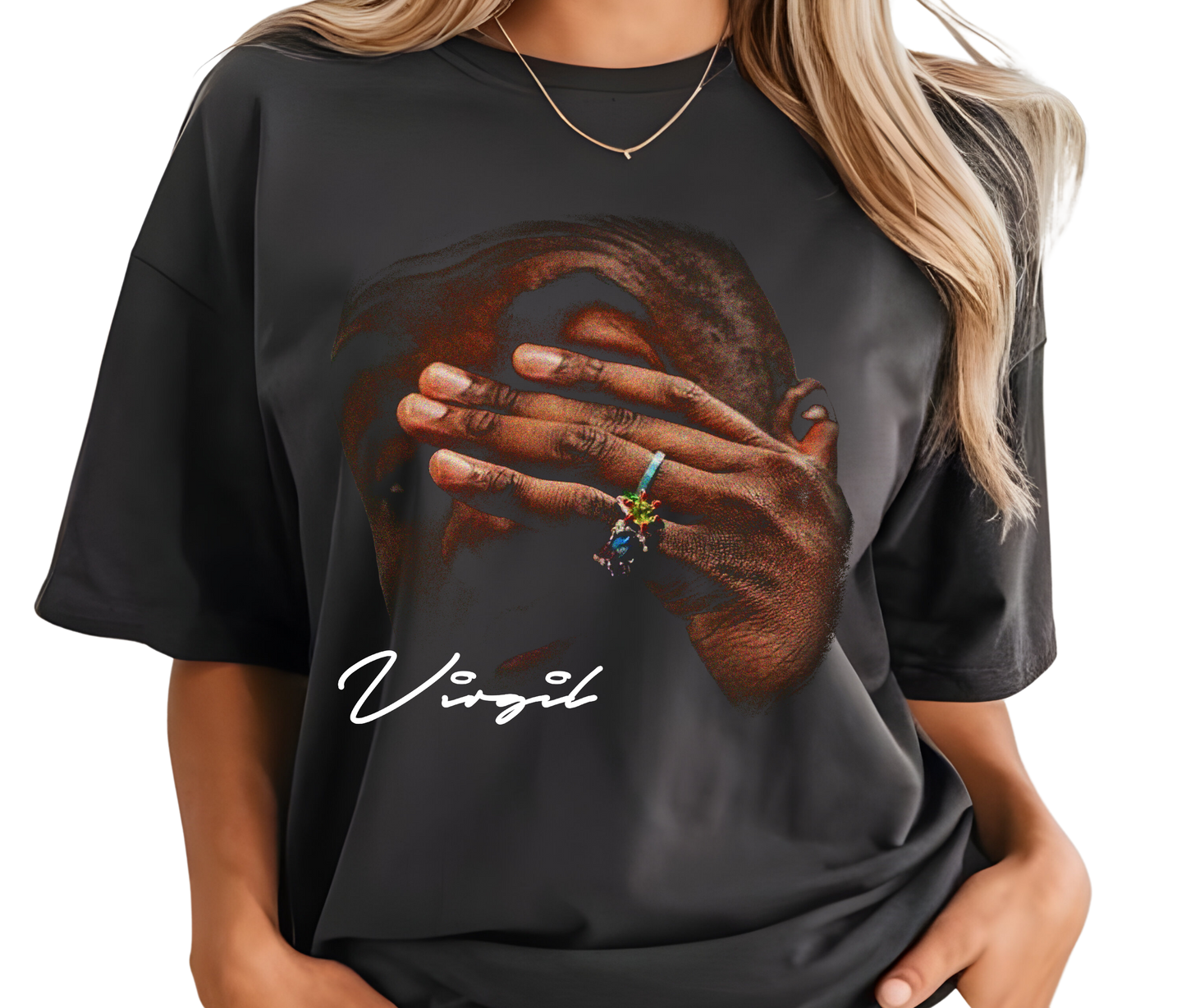 Virgil Abloh Graphic Tee – Rare Vintage Fashion Designer Shirt, Retro Off-White Streetwear for Men and Women