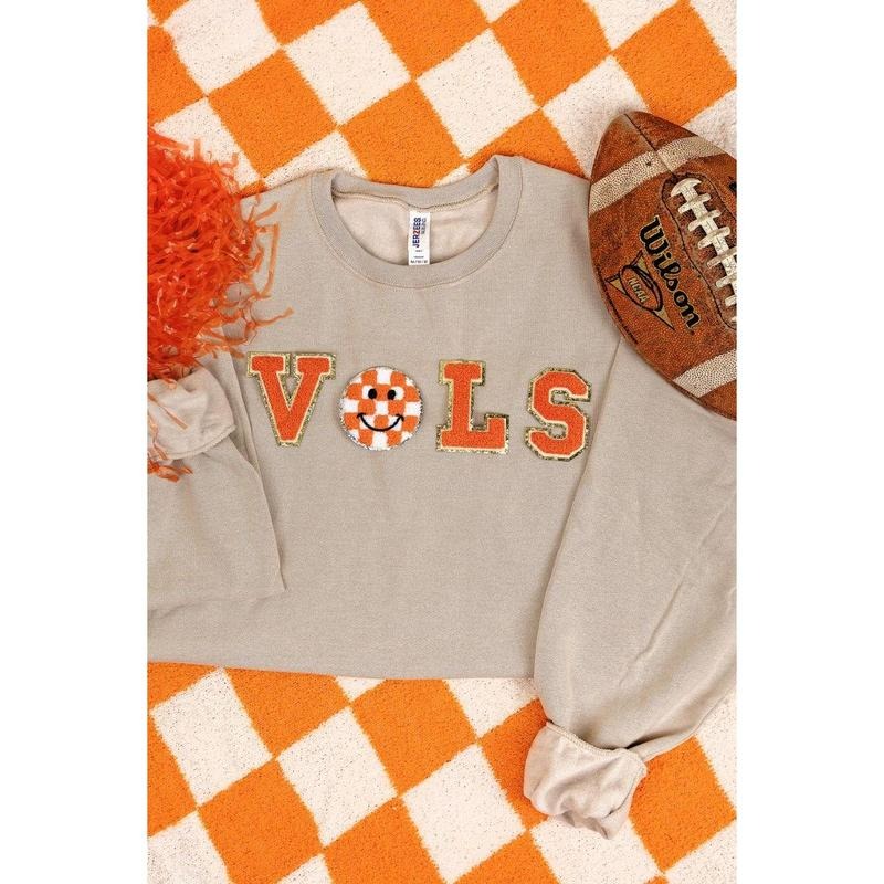 VOLS Chenille Patch Unisex NuBlend Crew Sweatshirt T-Shirts, Hoodie | HypeCrazeTee.com