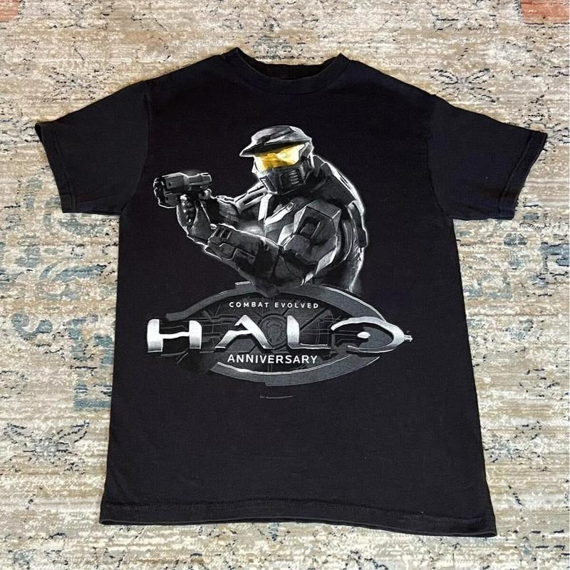 VTG 2011 HALO Anniversary Shirt Black Video Game All Size Menswear Hoodie, Sweatshirt | HypeCrazeTee.com