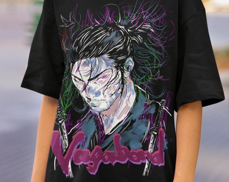 Vagabond Shirt, Musashi Miyamoto, Matahachi Honiden, anime Shirt, aesthetic hoodie, Manga aesthetic, japanese gaming...