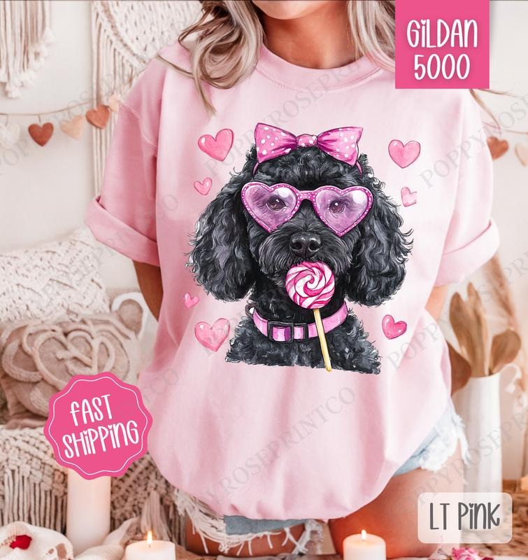 Valentine Black Doodle Shirt Gildan, Valentine's Day Women's Tee, Cute Women's Tshirt Plus Sizes Hoodie, Sweatshirt