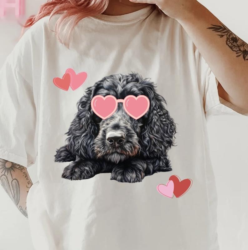 Valentine COCKAPOO Shirt ~ Relaxed Fit Printed USA Womenswear Casual Comfort Cotton Top Athletic Boho Chic T-Shirts, Hoodie, Sweatshirt