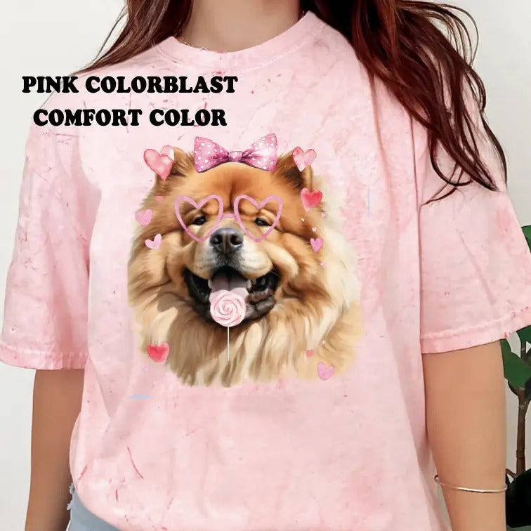 Valentine Chow Chow Dog Shirt ~ Unisex Apparel Relaxed Fit Printed In The USA Clothing Womenswear Casual Comfort Cotton...