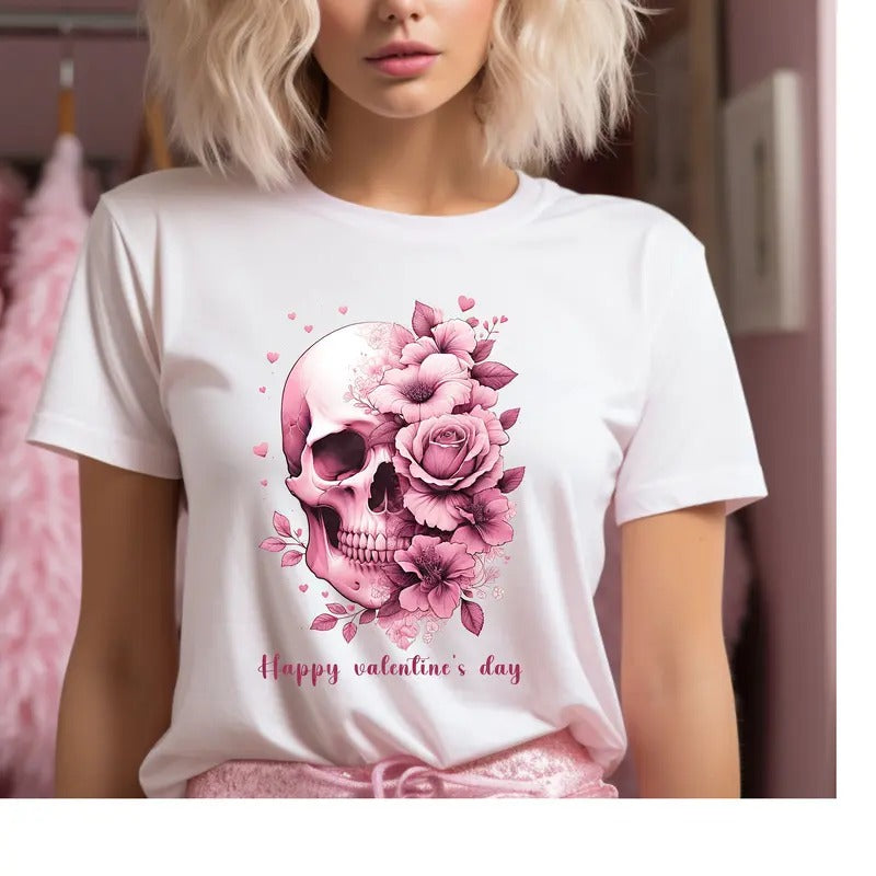 Horror valentine Shirt/Gothic Valentine Gift? Skeleton Valentine Gift/ Gift for Her/Valentine Lovers Gift Hoodie, Sweatshirt